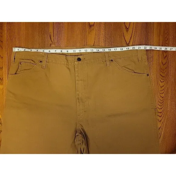 Dickies Carpenter Jeans Men's SZ 44x30 Brown 5 Pockets Plus EXCELLENT CONDITION - Picture 3 of 6